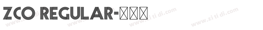 zco Regular字体转换